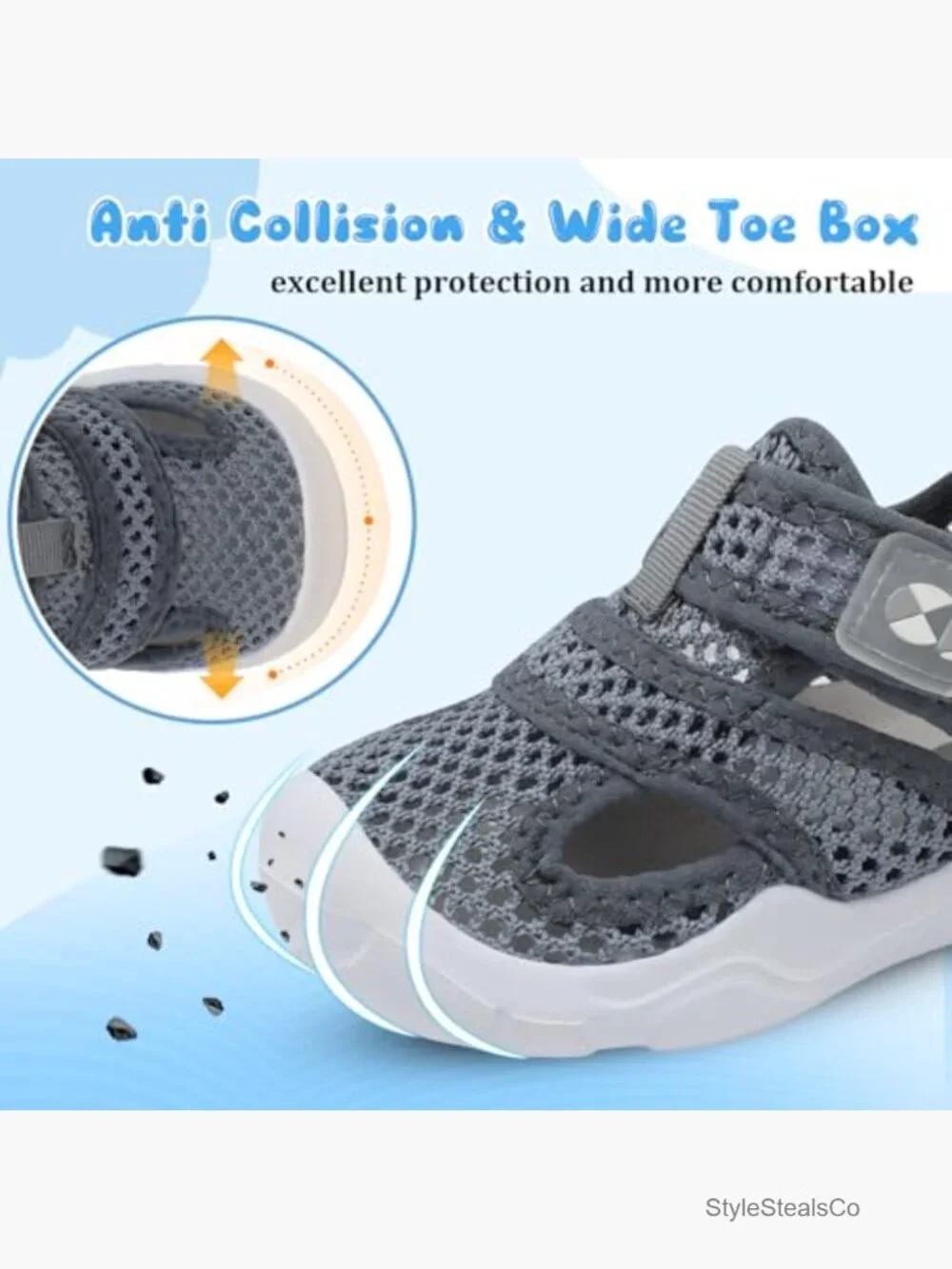 Toddler Water Shoes Quick-Dry Barefoot Sandals for Beach Pool
